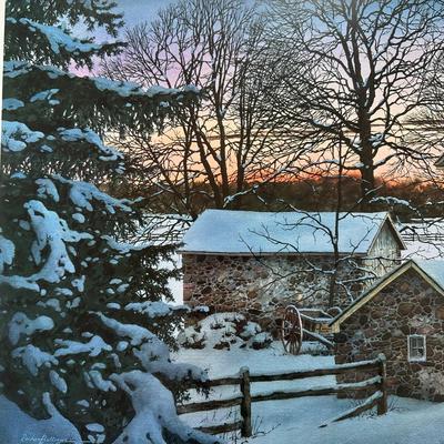 LOT 162L: Richard Bollinger Signed & Numbered Print “The Millers Lamp”