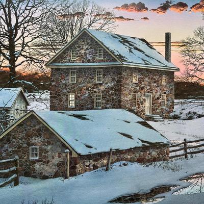 LOT 162L: Richard Bollinger Signed & Numbered Print “The Millers Lamp”