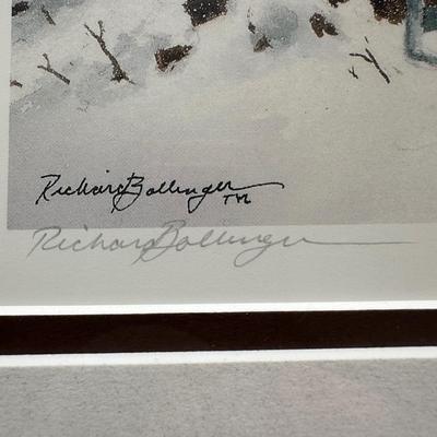 LOT 163L: Richard Bollinger Signed & Numbered Print “Winters Rest”