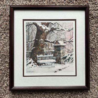 LOT 163L: Richard Bollinger Signed & Numbered Print “Winters Rest”