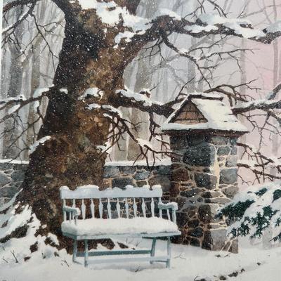 LOT 163L: Richard Bollinger Signed & Numbered Print “Winters Rest”