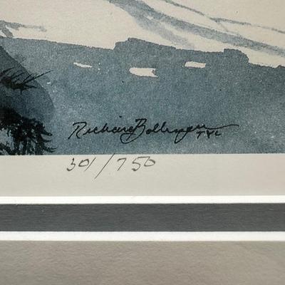 LOT 164L: Richard Bollinger Signed & Numbered Print “Buck Run”