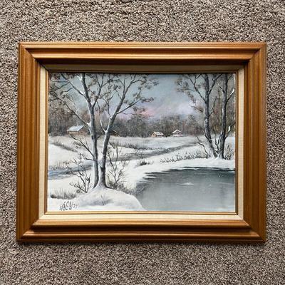 LOT 166L: Painting By Hildegard Gregorio Signed & Dated