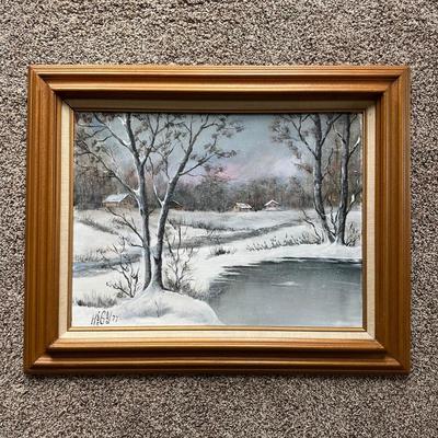 LOT 166L: Painting By Hildegard Gregorio Signed & Dated