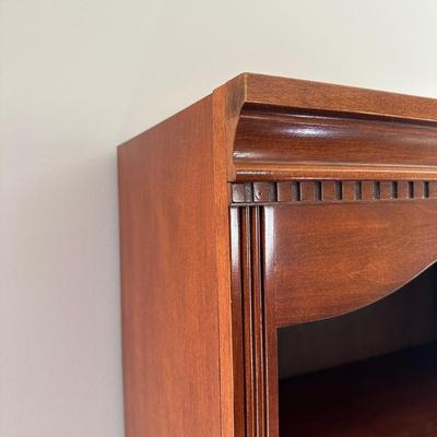 LOT 170L: Vintage Ethan Allen Coffee Table w/ Bookcase & Side Table