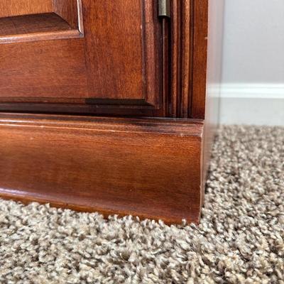 LOT 170L: Vintage Ethan Allen Coffee Table w/ Bookcase & Side Table