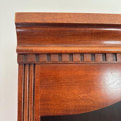 LOT 170L: Vintage Ethan Allen Coffee Table w/ Bookcase & Side Table