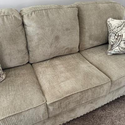 LOT 171L: Ashley Furniture Couch w/ Matching Love Seat