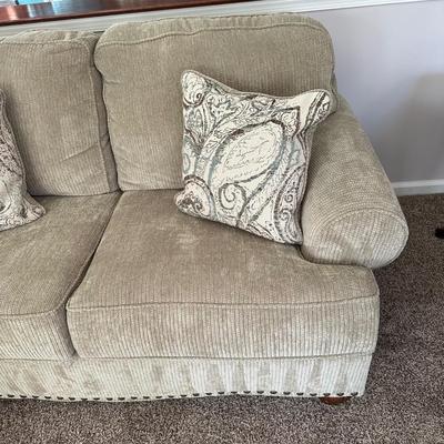 LOT 171L: Ashley Furniture Couch w/ Matching Love Seat