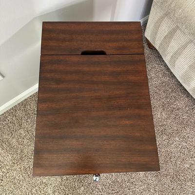 LOT 174L: Side Table w/ Built in Charging Station