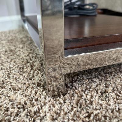 LOT 174L: Side Table w/ Built in Charging Station