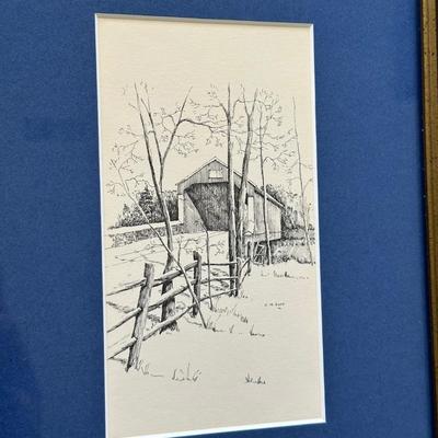 LOT 176L: 2 Signed & Dated Prints by C.M. Goff
