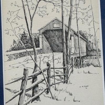 LOT 176L: 2 Signed & Dated Prints by C.M. Goff