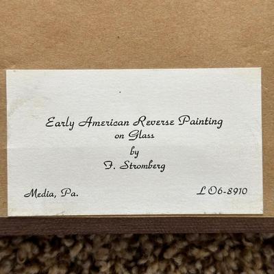 LOT 177L: Early America Reverse Paintings On Glass