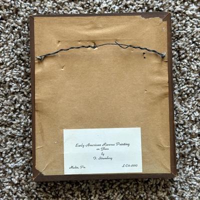 LOT 177L: Early America Reverse Paintings On Glass