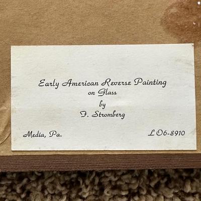 LOT 177L: Early America Reverse Paintings On Glass