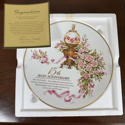 LOT 181L: Avon Decorative Plate Collection - Mrs. P.F.E. Albee Seasons Portrait Plates & Avon Anniversary Commemorative Plates