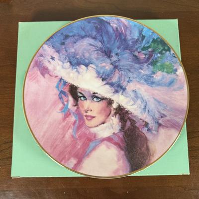 LOT 181L: Avon Decorative Plate Collection - Mrs. P.F.E. Albee Seasons Portrait Plates & Avon Anniversary Commemorative Plates