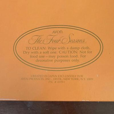 LOT 181L: Avon Decorative Plate Collection - Mrs. P.F.E. Albee Seasons Portrait Plates & Avon Anniversary Commemorative Plates