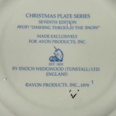 LOT 183L: Vintage Avon Christmas Plates w/ Boxes - 1975-1979