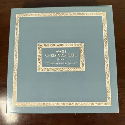 LOT 183L: Vintage Avon Christmas Plates w/ Boxes - 1975-1979
