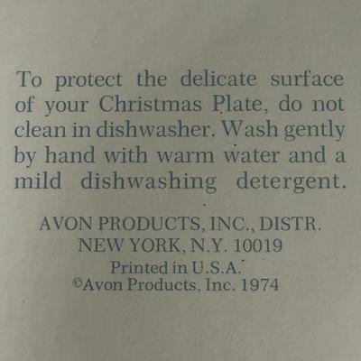 LOT 185L: Avon - Vintage Christmas Plates, Sweet Country Harvest S&P Shakers & Country Den Ceramic Tankard - all w/ Boxes