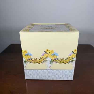 LOT 186L: Avon Honor Society Mrs. P.F.E. Albee Commemorative Tea Cup & Saucer Sets w/ Boxes - 1998-2001, 2004