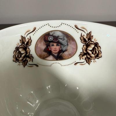 LOT 186L: Avon Honor Society Mrs. P.F.E. Albee Commemorative Tea Cup & Saucer Sets w/ Boxes - 1998-2001, 2004