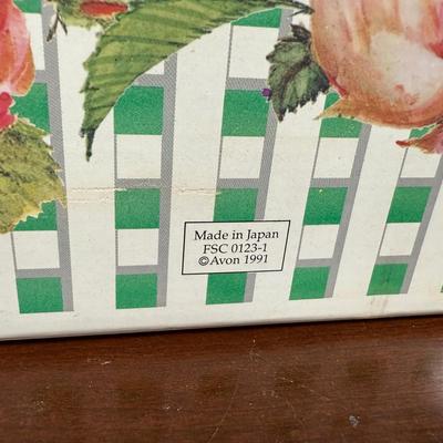 LOT 187L: Avon Honor Society Mrs. P.F.E. Albee Commemorative Tea Cup & Saucer Sets w/ Boxes - 1991, 1994-1997