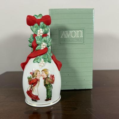 LOT 188D: Avon Ceramic Christmas Bells - most w/ Boxes
