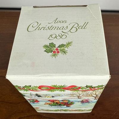 LOT 188D: Avon Ceramic Christmas Bells - most w/ Boxes