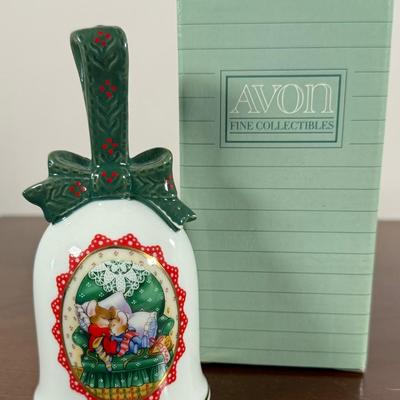 LOT 188D: Avon Ceramic Christmas Bells - most w/ Boxes