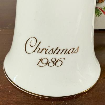 LOT 188D: Avon Ceramic Christmas Bells - most w/ Boxes