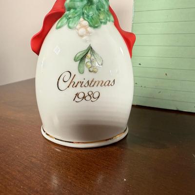 LOT 188D: Avon Ceramic Christmas Bells - most w/ Boxes