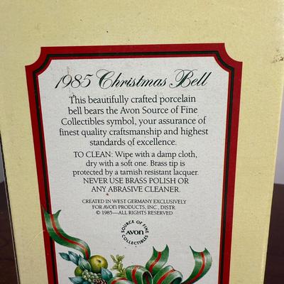 LOT 188D: Avon Ceramic Christmas Bells - most w/ Boxes