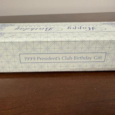 LOT 189D: Happy Birthday! Avon President’s Club Birthday Gifts & More w/ Boxes - Ceramic Celebration Cake Plates, Server &...