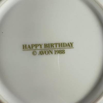 LOT 189D: Happy Birthday! Avon President’s Club Birthday Gifts & More w/ Boxes - Ceramic Celebration Cake Plates, Server &...