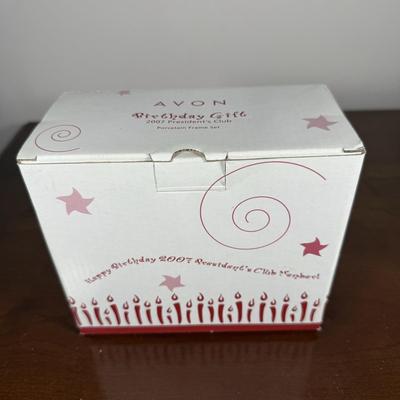 LOT 189D: Happy Birthday! Avon President’s Club Birthday Gifts & More w/ Boxes - Ceramic Celebration Cake Plates, Server &...