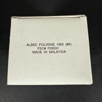 LOT 190D: Vintage Avon Miniature Mrs. PFE Albee Figurines w/ NIP Shadow Box Display Shelf & More