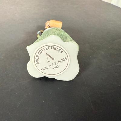 LOT 190D: Vintage Avon Miniature Mrs. PFE Albee Figurines w/ NIP Shadow Box Display Shelf & More