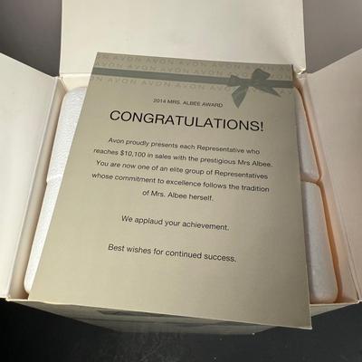 LOT 191D: Avon President’s Club Mrs. Albee Awards in Boxes 2003-2014