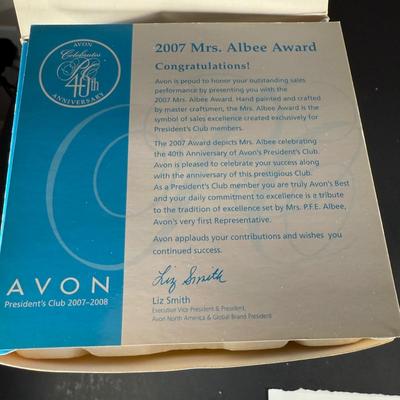 LOT 191D: Avon President’s Club Mrs. Albee Awards in Boxes 2003-2014