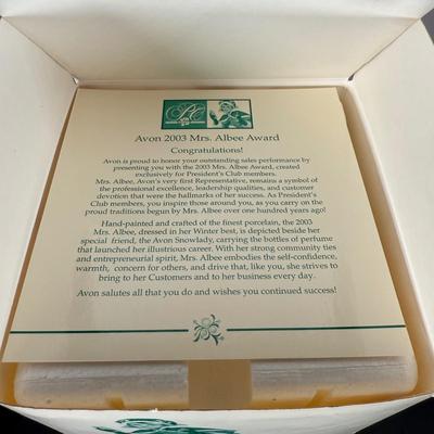 LOT 191D: Avon President’s Club Mrs. Albee Awards in Boxes 2003-2014