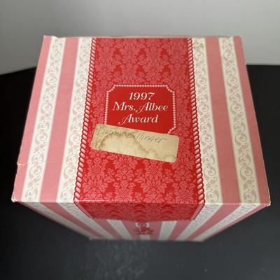 LOT 192D: Avon President’s Club Mrs. Albee Awards in Boxes 1990, 1994, 1996-2002