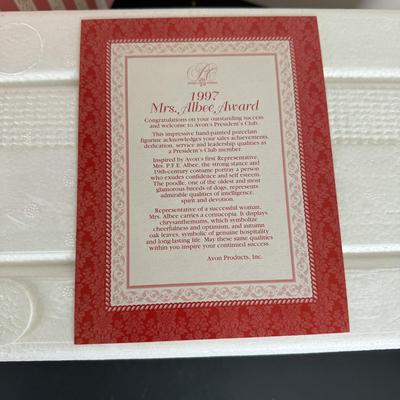 LOT 192D: Avon President’s Club Mrs. Albee Awards in Boxes 1990, 1994, 1996-2002
