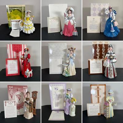 LOT 192D: Avon President’s Club Mrs. Albee Awards in Boxes 1990, 1994, 1996-2002