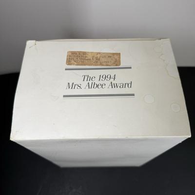 LOT 192D: Avon President’s Club Mrs. Albee Awards in Boxes 1990, 1994, 1996-2002