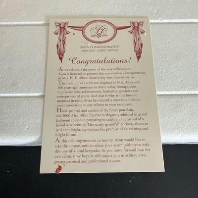 LOT 192D: Avon President’s Club Mrs. Albee Awards in Boxes 1990, 1994, 1996-2002