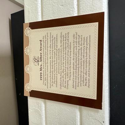 LOT 192D: Avon President’s Club Mrs. Albee Awards in Boxes 1990, 1994, 1996-2002