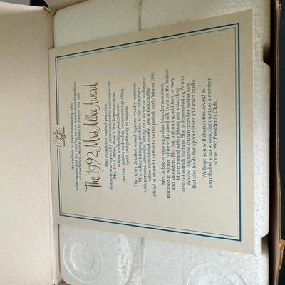 LOT 193D: Avon President’s Club Mrs. Albee Awards in Boxes 1996, 1988, 1991-1993